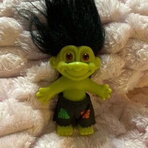 Russ Frankenstein Troll Doll with Black Hair
